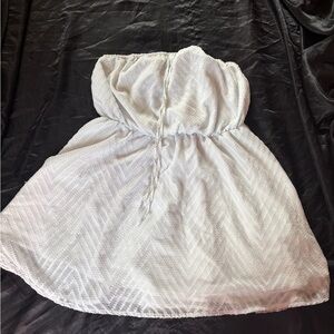 SHEIN Curve Pink and White Dress